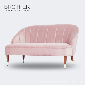 Wohnzimmer Möbel Stoff Rosa Holzsofa mit hoher Qualität